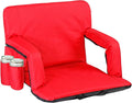 Nova Microdermabrasion 20.5"/25" Wide Stadium Seat for Bleachers w/Back Support Padded Cushion Portable Reclining Bleacher Seats Camping Stadium Chair Waterproof