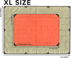 Arcturus XL Survival Tarp - Insulated Reflective Thermal Camping Tarp - 8.5' x 12' (Desert Tan)