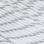 Fluorescent Reflective 550 Type III Guyline Tent Rope Camping Survival Cord High-Visibility Paracord (Reflective White, 50 Feet)