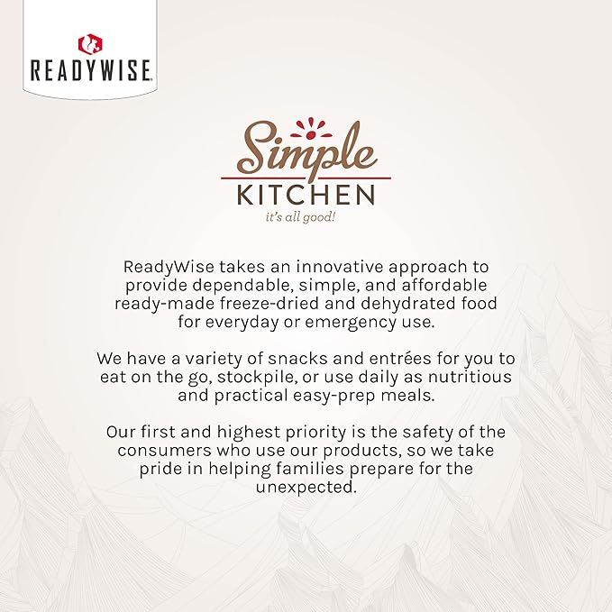 Simple Kitchen Chicken Gumbo Soup Mix - 17 Servings for Family Meal Prep, Gluten Free, Dehydrated & Freeze Dried Survival Food for Camping Meals, Backpacking & Hiking, Survival Kit, Pack of 4