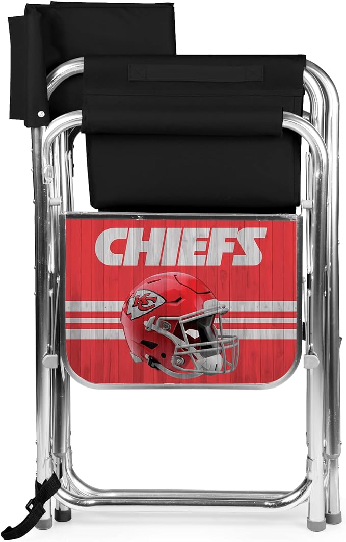 Picnic TIME NFL Unisex-Adult NFL Sports Chair with Side Table, Beach Chair, Camp Chair for Adults