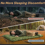 1.8 Pounds Ultralight Camping Sleeping Pad - R-Value 3.0 for 4 Seasons, Durable & 100% Waterproof Outdoor Air Mattress, Compact Sleeping Mat for Hiking, Backpacking, Travel