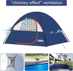 Camping Tent 2-4 Person, Waterproof Windproof Tent with Rainfly Easy Set up-Portable Dome Tents for Camping…