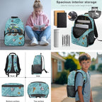 Tractor Backpack and Lunch Box Set Elementary School Backpack for Boys Cool Teen Daycare Schoolbag Rucksack Laptop Bags