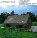 UNISTRENGH Waterproof Inflatable Cotton Camping Tent with Hand Pump Pop Up Outdoor 5-8 Person Glamping Tent House Breathable Large Luxury Tent