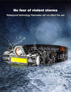 LED headlamp Flashlight 4-Pack Rechargeable Headlight for Running, Camping, Hiking and More Lumens USB, Cycling Fishing ,