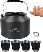 Tea Kettle for Stovetop, 2.2L Teapot for Boiling Water, Camping Kettle for Stove Top, Coffee and Water Kettle for Stovetop Use, Camp Kettle for Tea Brewing