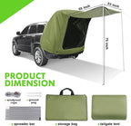 SUV Tailgate Tent with Awning - Waterproof SUV Tents for Camping, Car Hatchback Truck Roof Canopy Sun Shade Privacy Shelter for Outdoor Travel, Universal Fit Most SUV