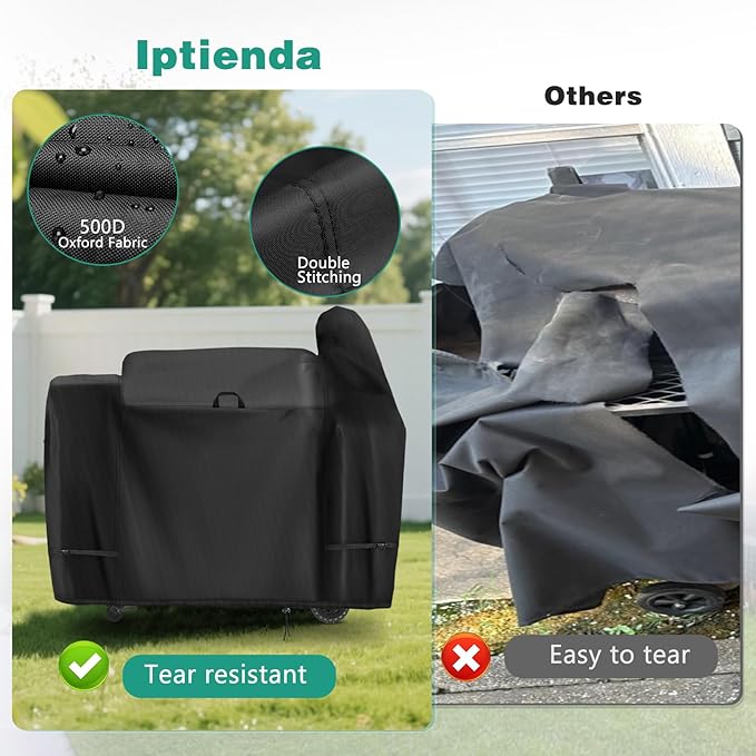 Grill Cover for Pit Boss Savannah Onyx Series 1500Sq Wood Pellet Grill, 65inch Outdoor Grill Cover Waterproof for PB1500NX Smoker Grill-65 L x 21" W x 56" H