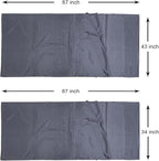 Browint Silk Sleeping Bag Liner, Silk Sleep Sack, Extra Wide 87"x43", Lightweight Travel Sheet for Hotels, More Colors for Option, Reinforced Gussets