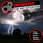 GearLight LED Flashlight Bright, Zoomable Tactical Flashlights with High Lumens and 5 Modes for Emergency and Outdoor Use -Camping Accessories -S1000 - S1000-1 Pack, (Batteries Included)