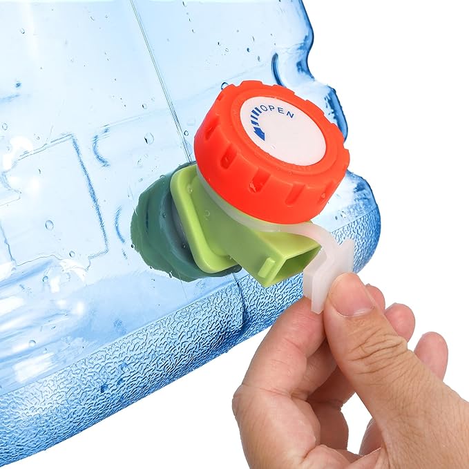 Dicunoy Camping Water Container, 2.6 Gallon Portable Water Jug with Spigot, Thick Water Dispenser Brick with Wide Filler Opening for Hiking, Picnic, Vehicle, Outdoor, Emergency, Hurricane Supplies