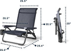 YETI Hondo Reclining Beach Chair, Breathable, UV-Resistant, and Supports up to 350 lbs, Seafoam