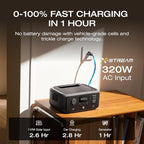 EF ECOFLOW Portable Power Station RIVER 3, 245Wh LiFePO4 Battery Power Station, 1Hr Fast Charging, 300W/X-Boost 600W Solar Generator for Outdoor/Camping/RVs/Home Use (Solar Panel Optional)