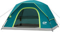 Tents for Camping 4 Person Tent Waterproof Windproof Double Layer Camping Tent, Easy Setup Dome Tent with Large Mesh Windows & Wider Door for Outdoor Camping & Hiking