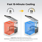 BougeRV 12V Portable Refrigerator Fridge Freezer Portable Car Fridge 53 Quart Electric Cooler12V/24V DC 110~240 V AC for RV Truck Jeep Pickup SUV Van Boat Camping Tailgating Road Trip Outdoor Travel