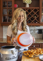 CanCooker Collapsible Plastic Batter Bowl | Mess-Free Breading Shaker Container & Mixer | Ideal for Fish Fry, Fried Chicken, Onion Rings, Wings & More - 2 Pack