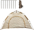 WiseLife Tent with Ropes, Compact Setup for Backpacking Outdoor Activities, Forest Campsites and Beach Camping Outdoors, Beige