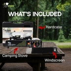 JoChef Butane Camping Stove - 9,500 BTU Portable Gas Stove