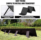 LVYUAN 400W Portable Solar Panel Foldable, 22.5% High Efficiency IP65 Waterproof for Power Station RV Camping Outdoor Solar Generator
