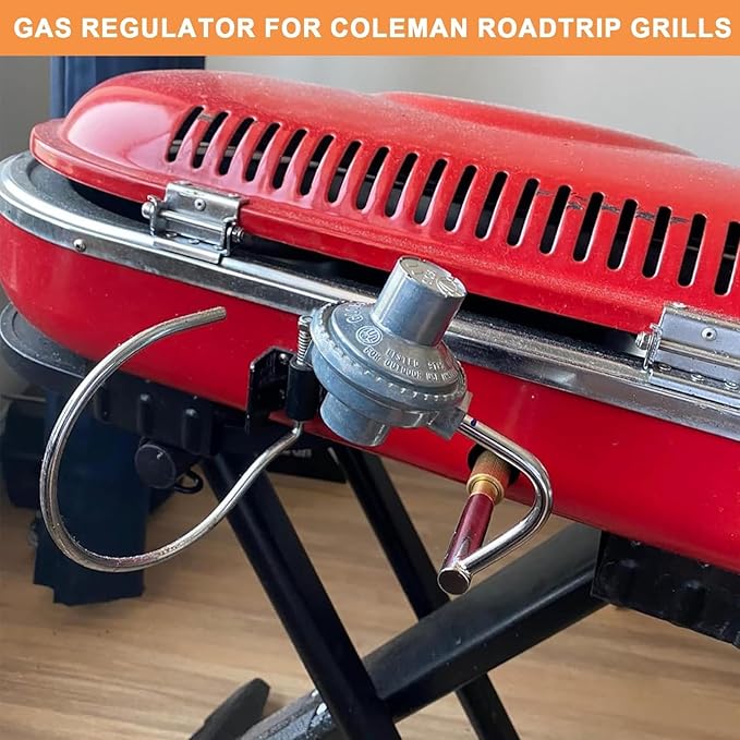 5010000743 Gas Regulator for Coleman Portable Sport Roadtrip Propane Grill Accessories for Coleman Grill Regulator 5010000743, Camping Stove Parts Replacement C001, 1PC