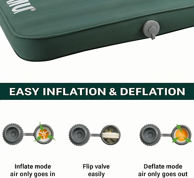 KAMUI Sleeping Pad – Foam Camping Mat, 4-Season Insulated Mattress Pad R-Value 6, for Tent, Car, Travel, or Home