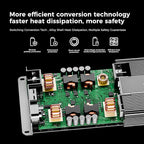 Alternator Charger Fleet 1000 Compatible with Power Station Solar Generators, Car and Solar Max 1000W Driving Car DC-DC Battery Charger sutible for Gasoline RVs,SUVs,Diesel Cars, Boats