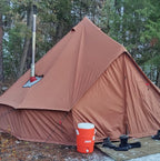 WHITEDUCK Regatta Canvas Bell Tent - w/StoveJack, Waterproof, 4 Season Luxury Camping and Glamping Yurt Tent Outdoor