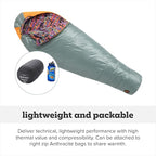 Big Agnes Anthracite - Backpacking Sleeping Bag, 3 Season, Lightweight, Compact