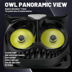 owl headlamp,Ultra-Bright Compact and Lightweight, Three-Gear Lighting Mode, Available for Hiking, Camping, Night Riding and patrolling