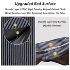 Folding Camping Bed Corduroy Cotton Cots for Camping with Mat Camping Cots for Adults Lounge Chair Portable Camping Cot
