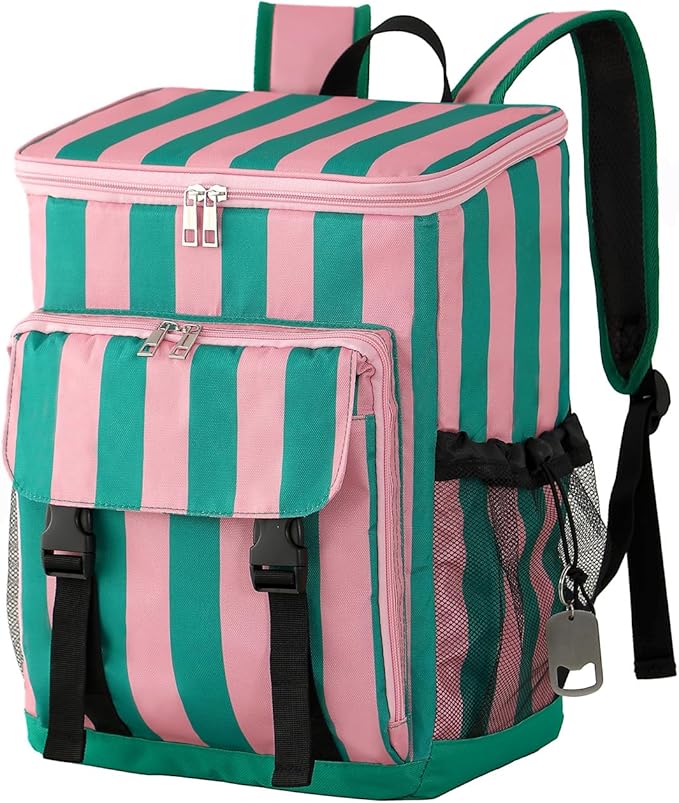 DYSHAYEN Cooler Backpack,Lightweight Backpack Cooler Insulated Leak Proof,30 Cans Soft Cooler Bag for Beach,Camping,Beach,Picnic,Lunch