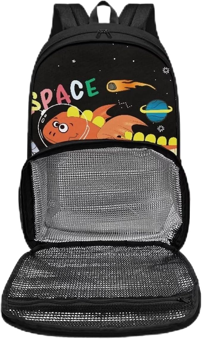 School Bags for Adults Kids, Insulated Cooler Lunch Box Backpack for Middle High School Student, Men Women Office Travel Pianic Hiking Dayback, Sea Turtle Flowers