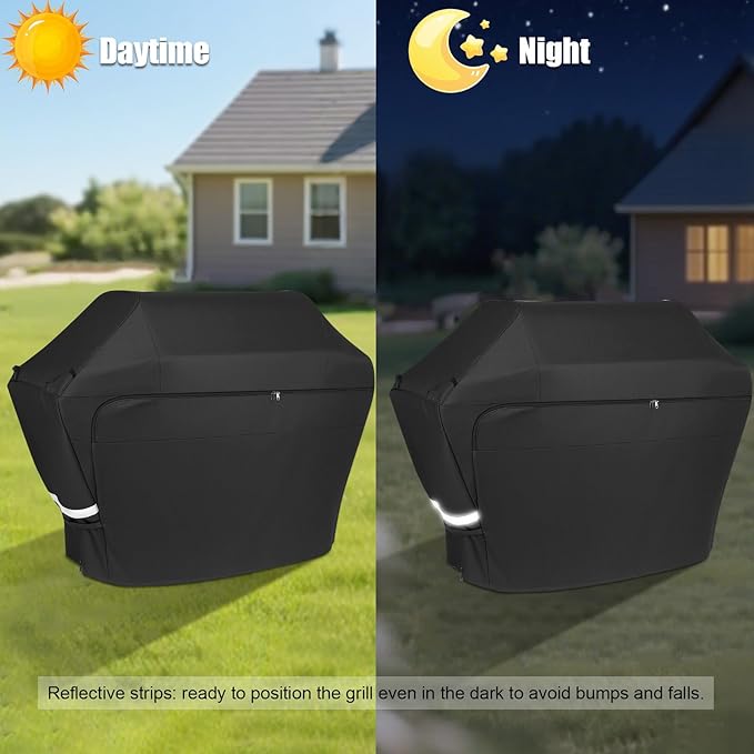 QuliMetal Grill Cover for Traeger Timberline XL TBB01RLG, Ironwood XL TFB93RLG Wood Pellet Grills - Heavy Duty Waterproof Fade Resistant Full-Length Grill Cover for Traeger Cover BAC639 BAC647