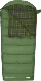 Naturehike Flannel Big and Tall Sleeping Bag for Adults, Cold Weather Sleeping Bag for All Seasons, XXL Sleeping Bags for Camping Hiking Hunting, Compression Sack Included