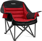 Oversized Camping Chair, Portable Folding Camping Chairs with Side Pocket, Cup Holder and Carry Bag, Heavy Duty Outdoor Camping Chairs for Adults, Fishing, Sports, Trip, up to 400lbs, Style 5