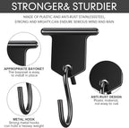 BBTO 24 Pairs Camping Awning Hooks RV Awning Accessory Hangers S Shaped Hooks Set RV Party Light Hangers for Christmas Party Camping Tent Indoor and Outdoor Supplies