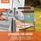 VEVOR Rotisserie Grill with Hooded Cover Roaster, 46 Inch 198Lbs Capacity, BBQ Outdoor Pig Lamb Rotisserie Roaster, Electric 52W Motor Stainless Steel Roasterfor Camping Outdoor Barbecue