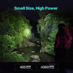 LOOP GEAR SK05Pro Flat LED Flashlight with 8000mAh Power Bank,Sidelight Flashlight Combines Floodlight & Spotlight,4360 High Lumens,Rechargeable,Magnetic Tail,IP68 Perfect for Camping,Outdoor (Grey)