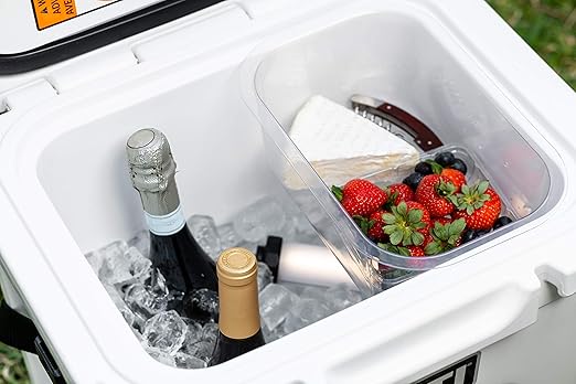 2-Pack Cooler Basket - Grippi Cooler Insert Compatible with Yeti Roadie 24 - Dry Goods Trays - Divider and Organizer Accessories for Camping, Tailgating and Storage
