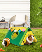 Guinea Pig Hideout, Small Animal Houses and Habitats, Guinea Pig Tent Tunnel Cages for Guinea Pigs, Hamster, Rats, Bunny and Other Small Animals, Guinea Pig Cages Accessories Tube Toys