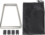 Foldable Cooler Stand with Storage Bag, Stainless Steel Ice Box Holder Holder for Camping, Portable Fridge Ice Box Holder for Hiking BBQ Cooking Fishing Picnic Outdoor