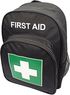 Red Emergency Bag First Aid Backpack Empty Medical First Aid Treatment First Responder Trauma Bags for Hiking Outdoors Travel Camping Pet Dog Cat Daycare (Black Green)