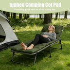 Tuphen Cot Mattress Pad-Cot Pads for Camping, Cot Mattress Topper, Camping Mattress Sleeping Pad 75"x30" Soft Lightweight Quilted Pads for Camp Cot/RV Bunk/Narrow Twin Beds