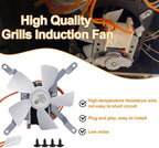 Upgrade Grills Replacement Parts Kit for Pit Boss, Traeger Wood Pellet Grills, Include 2.0 RPM Auger Motor, Hot Rod Ignitor, Fire Burn Pot, Induction Fan, Fit for Camp Chef, Z Grills Pellet Grill