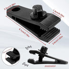 Tarp Clips Heavy Duty Lock Grip Clamps Thumb Screw Tent Clip Secures Tarps Awning Clamp Set for Camping Tarps Awnings Caravan Canopies Car Covers Swimming Pool Covers Boat Cover etc. (24)