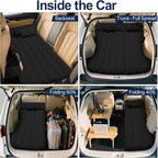 SUV Air Mattress, Car Air Mattress Compatible with Tesla Model Y, Camping Bed for Car Backseat, Inflatable Sleeping Pad with Pump, Truck Jeep Travel Bed for Camping Road Trip (Black)