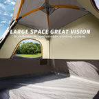 UNP 2/4/6/8 Person Tent, Portable Cabin Tent, Camping Tent 4-Person Easy Set Up, Waterproof with Top Rainfly for Outdoor Camping/Hiking