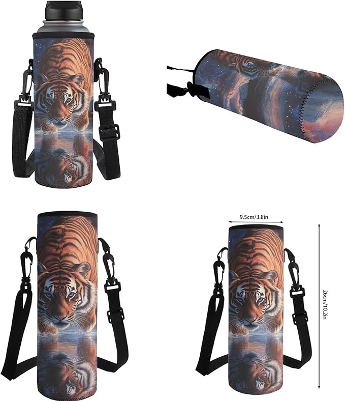 Tiger Backpack and Lunchbox Animal Backpack for Kids Lightweight Portable Boys Bookbag Age 6-8 with Lunch Box 4pcs Boys School Bags for 8-9 Daypack Hiking Travel Camping Outdoor