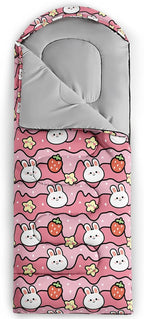 QOOMO Camping Sleeping Bags,3 Season Warm & Cool Weather,Lightweight,Waterproof Sleeping Bags for Adults & Kids,Traveling,and Outdoors,Camping Gear Equipment